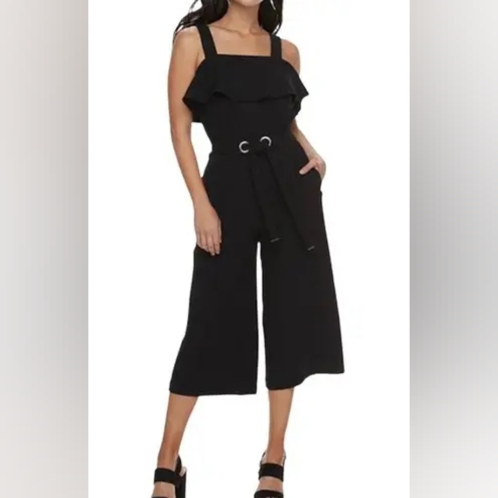 Apt. 9 | Black Ruffle Jumpsuit